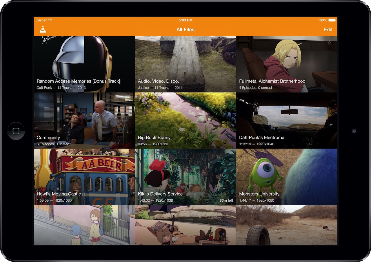 VLC on iPad