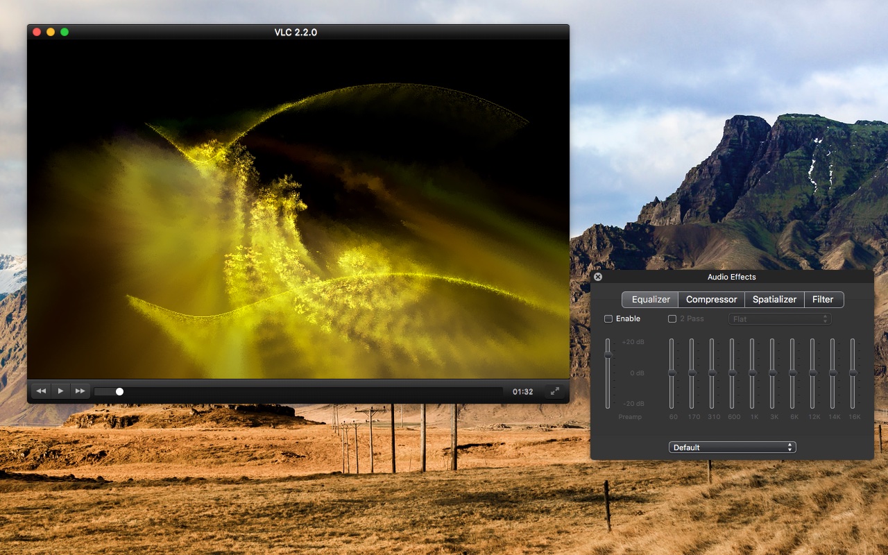 VLC audio playback